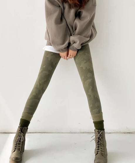 camouflage leggings / 3color　hm1929