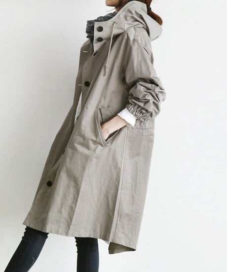 《即納》hoodie spring coat / 5color　hm1990