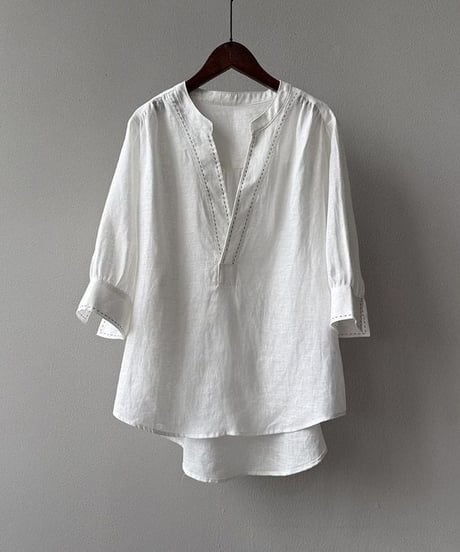 linen relax blouse / 2color　hm2292