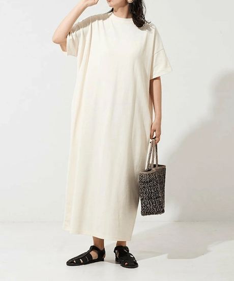 loose cotton dress / 7color　hm2927
