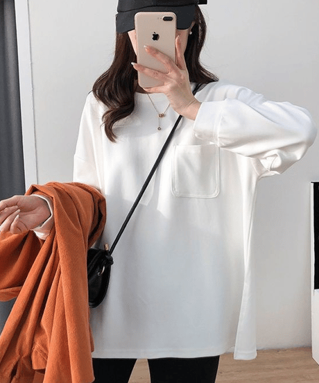 pocket long t-shirt / 3color　hm1425