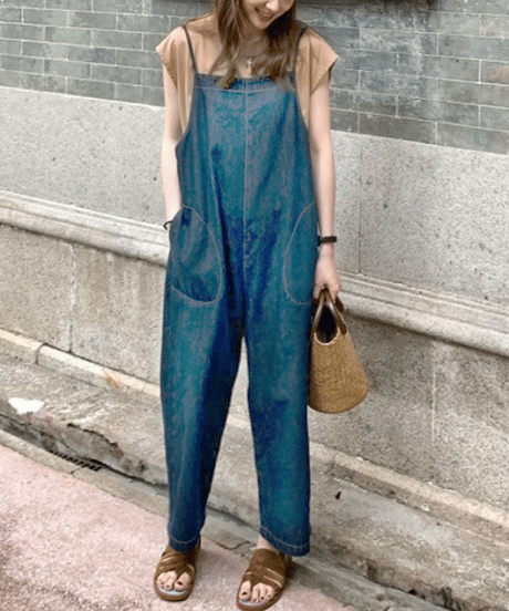denim Loose jumpsuit　hm2490