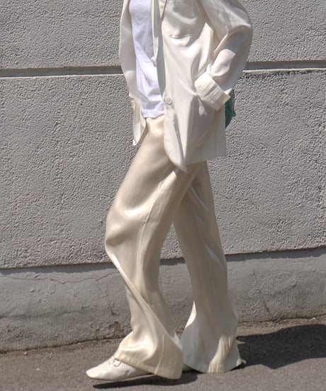 shiny wide pants / 2color　hm1666