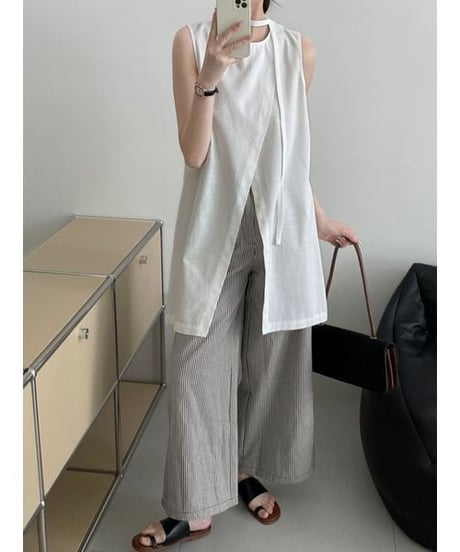 asymmetric tunic top / 3color　hm2333