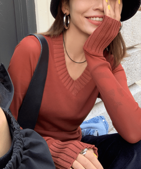 splicing mesh shirt / 2color　hm1244