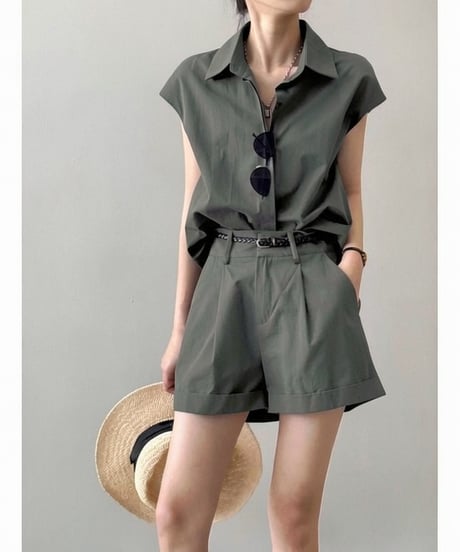 shirt & short pants set / 2color　hm2260
