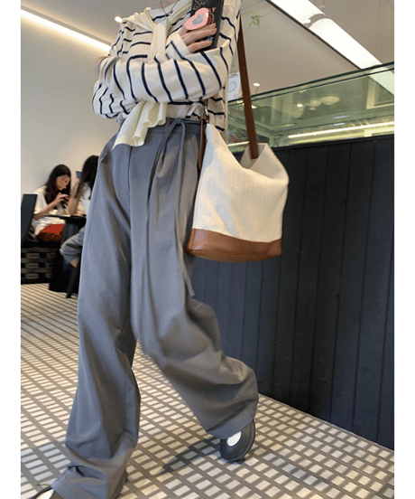layered knit top / 2color　hm2668