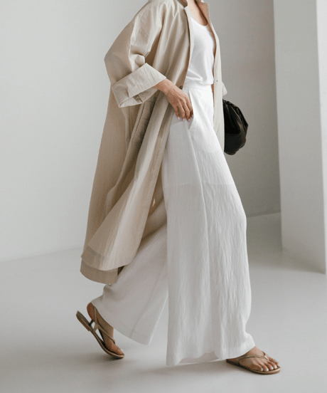 linen long shirt / 2color　hm2906