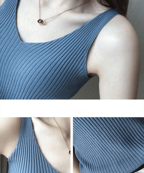 rib knit camisole / 8color　hm2902