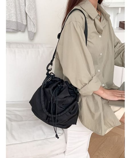soft gathered tote bag / 6color　hm2362
