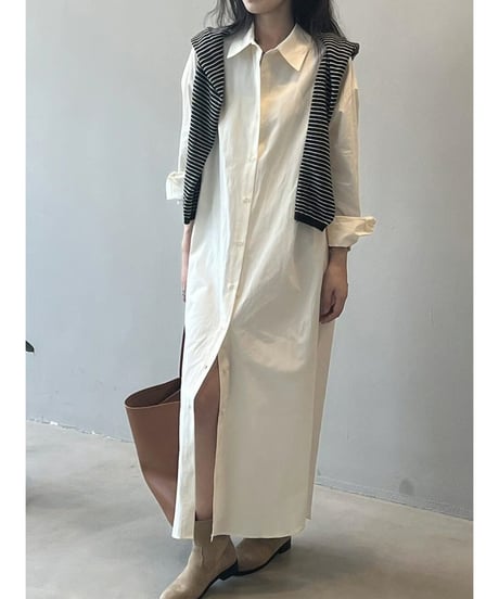 light split dress / 3color　hm2536