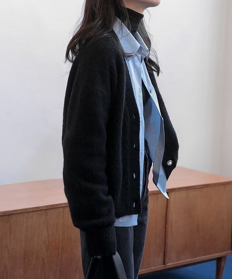 design button knit cardigan　hm1724