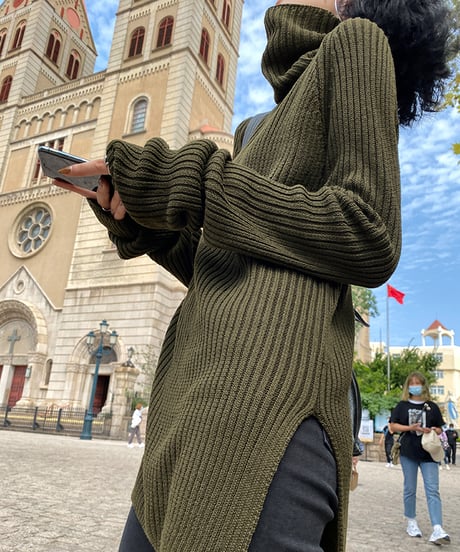 turtleneck sweater / 2color　hm1010