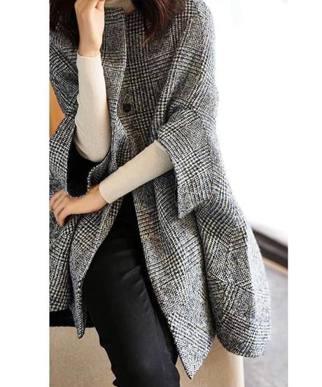 a-line cape coat　hm1817