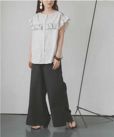 ruffle sleeve blouse / 6color　hm2977