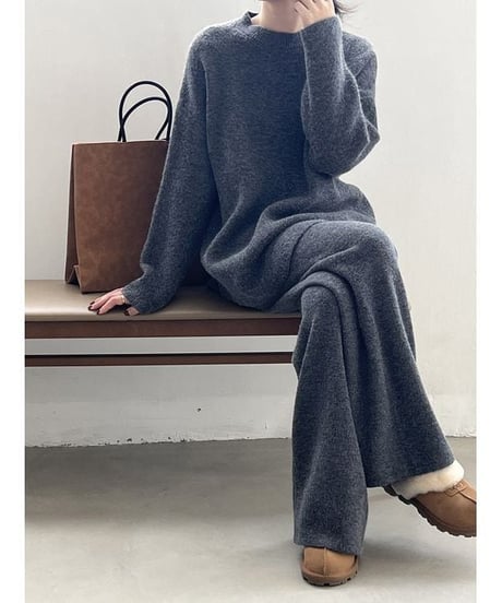 knit tops & pants set / 3color　hm1863
