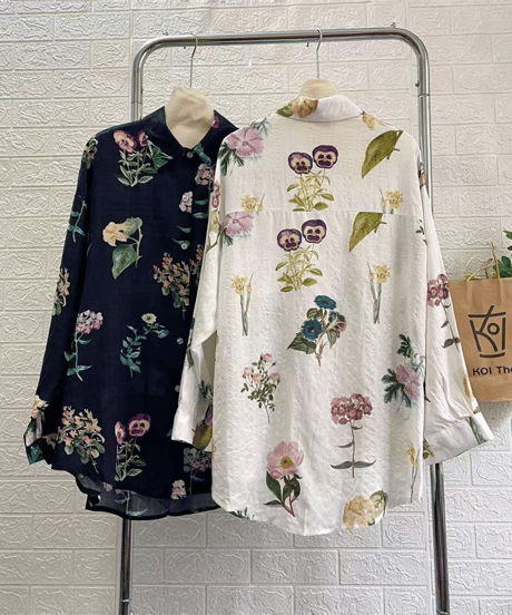 botanical sheer shirt / 2color　hm1882