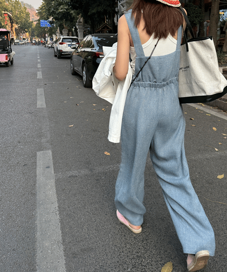 tweed salopette / 2color　hm1447