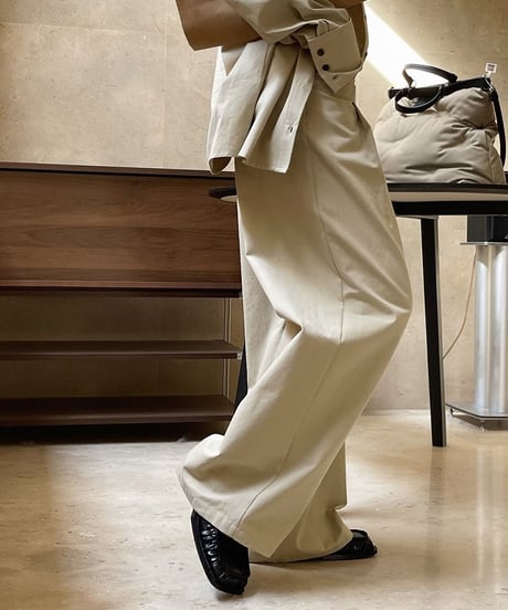 high waist wide pants / 2color　hm1748