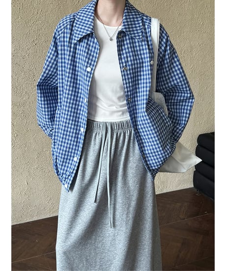 sweat maxi skirt / 2color　hm2054