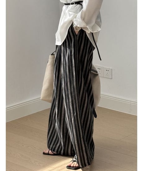 flowy stripe palazzo　hm2224