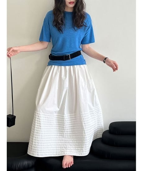border hem skirt / 3color　hm2298