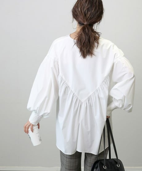 loose back blouse / 3color　hm2581