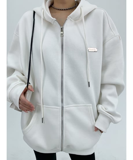 basic zip hoodie / 4color 　hm1946