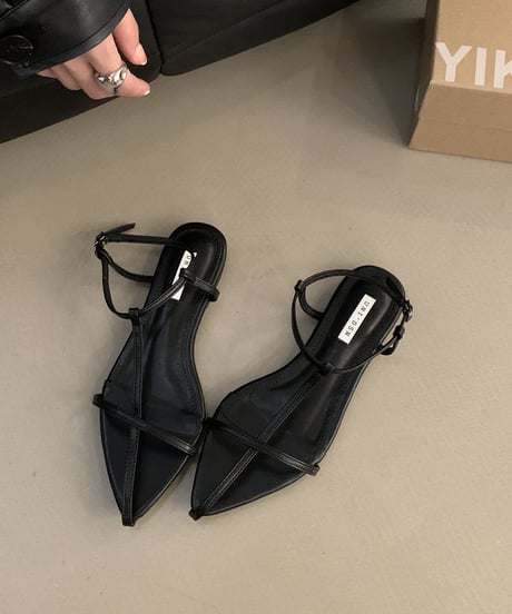 cross strap sandal / 2color　hm1572