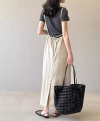 back tie jumperskirt / 2color　hm2281