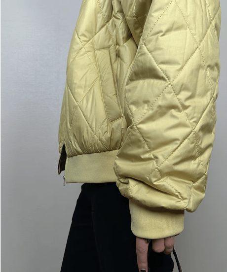 quilted full zip jacket / 2color　hm1890