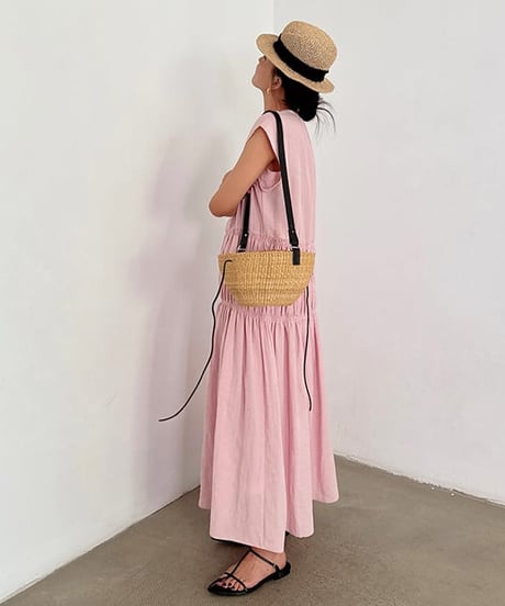 tiered long one-piece　hm2243