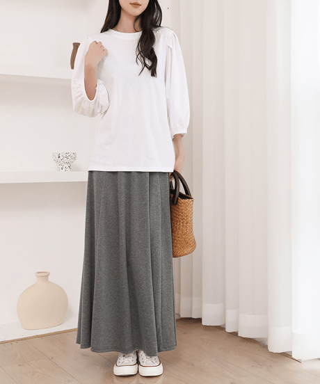 flared long skirt / 5color　hm2908