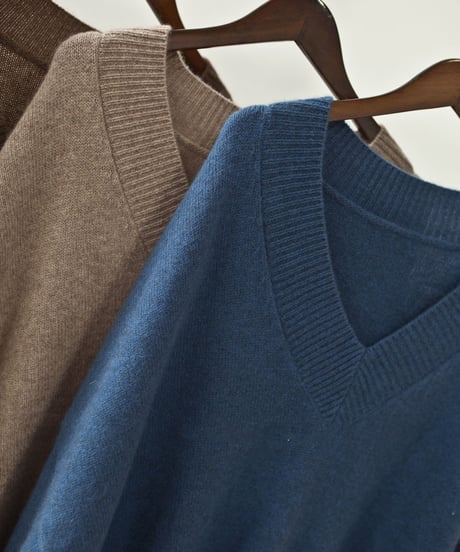 v-neck knit dress / 3color　hm1743