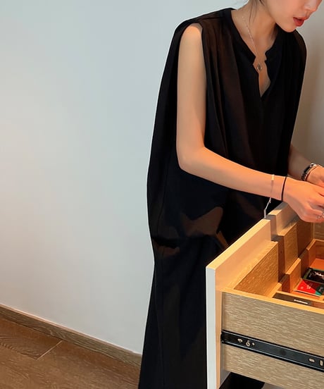 asymmetrical dress / 2color　hm1476