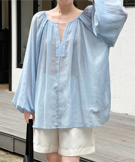 puff sleeve blouse / 2color　hm2063