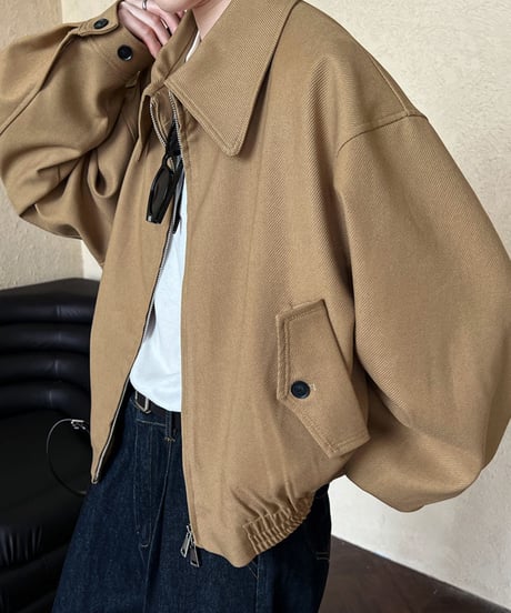 retro casual blouson / 2color　hm1652