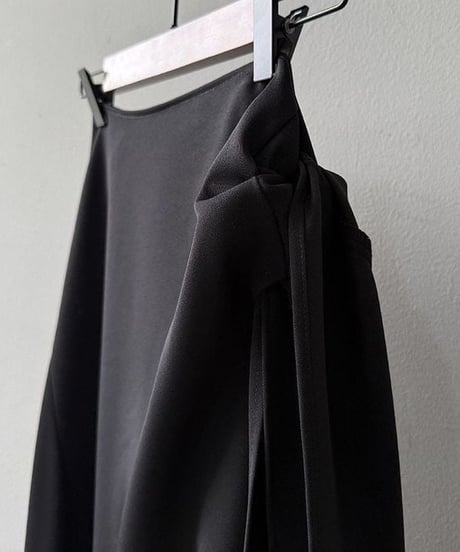 side tie long skirt / 2color　hm2276