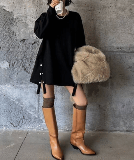 side snap tunic / 2color　hm2810