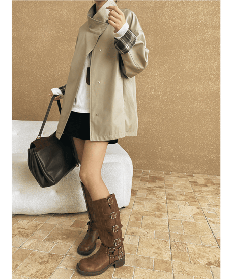 british style coat　hm2548