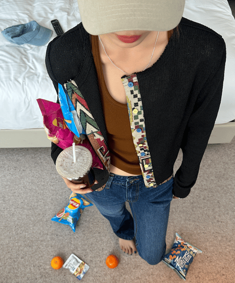 ethnic stitch cardigan / 2color　hm1414