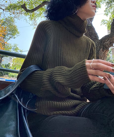 turtleneck sweater / 2color　hm1010