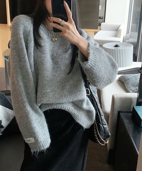 sleeve tag knit / 6color　hm1884