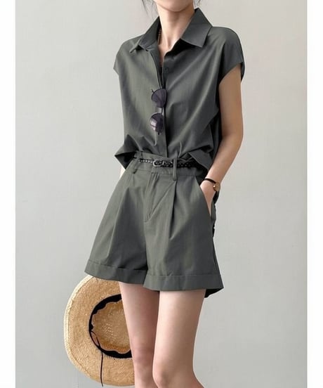 shirt & short pants set / 2color　hm2260
