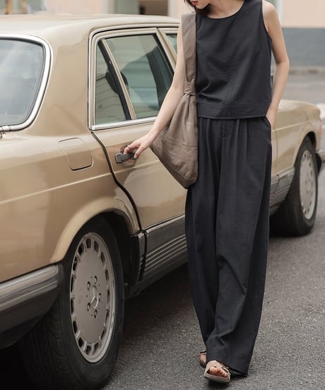 tuck wide pants / 3color　hm2110