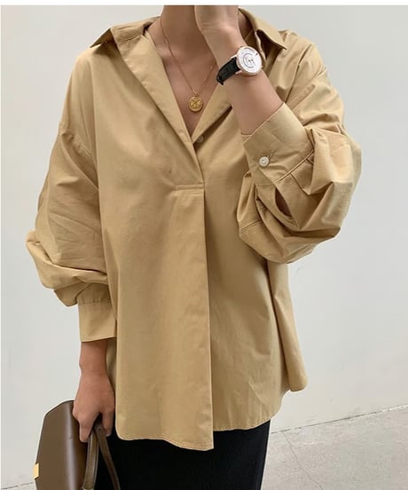 oversize shirt tunic / 3color　hm2825