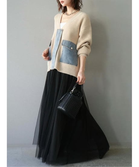 knit top & skirt set-up / 3color　hm2749
