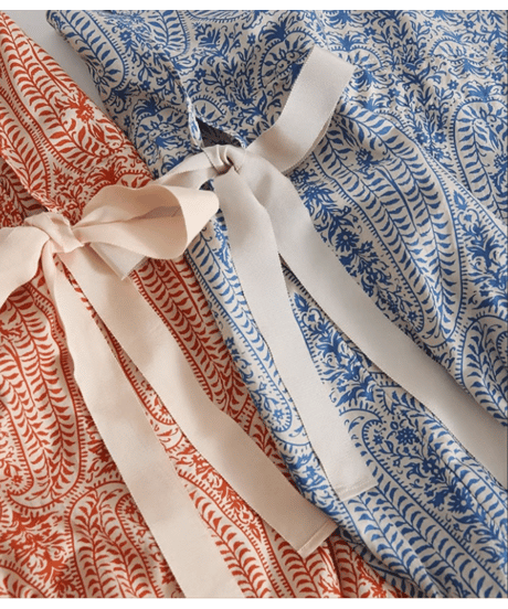 paisley ribbon blouse / 2color　hm2872