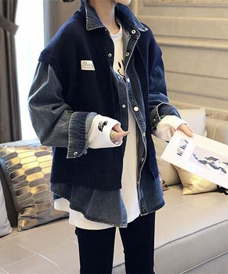 denim docking jacket / 2color　hm2644