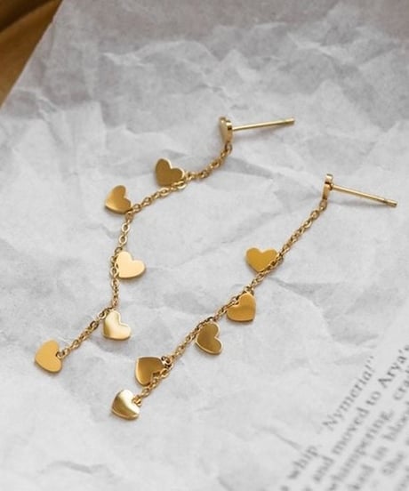 small hearts chain pierce　hm2241